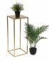 Preview: DanDiBo Flower Stool Metal Gold Angular 70 cm Flower Stand Side Table 96506 L Flower Column Modern Plant Stand Plant Stool