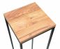 Preview: DanDiBo Blumenhocker Metall Holz Schwarz Eckig 100 cm Blumenständer Beistelltisch 96353 Blumensäule Modern Pflanzenständer Pflanzenhocker