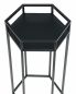 Preview: DanDiBo Blumenhocker Metall Schwarz 6eck 50 cm Blumenständer Blumensäule 96453 S Pflanzenhocker Modern Pflanzenständer