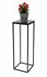 Preview: DanDiBo Blumenhocker Metall Schwarz 70 cm Eckig Blumenständer Beistelltisch FRA-005 Blumensäule Modern Pflanzenständer Pflanzenhocker