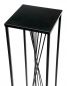 Preview: DanDiBo Blumenhocker Metall Schwarz Eckig 100 cm Blumenständer Beistelltisch 96458 Blumensäule Design Modern Pflanzenständer Pflanzenhocker