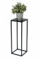 Preview: DanDiBo Flower Stool Metal Black Square 50 cm Flower Stand Side Table 96315 S Flower Column Modern Plant Stand Plant Stool