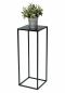 Preview: DanDiBo Blumenhocker Metall Schwarz Eckig 60 cm Blumenständer Beistelltisch 96315 M Blumensäule Modern Pflanzenständer Pflanzenhocker