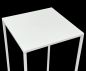 Preview: DanDiBo Flower Stool Metal White Square 70 cm Flower Stand Side Table 96482 L Flower Column Modern Plant Stand Plant Stool