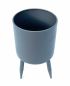 Preview: DanDiBo flower pot with feet plant pot flower pot with legs metal grey set of 3 96260 Modern plant stand