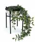 Preview: DanDiBo Flower Stool Metal with Pot Black Silver 25 cm Flower Stand 96257 S Flower Column Modern Plant Stand Plant Stool