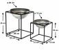 Preview: DanDiBo Blumenhocker Metall mit Topf Schwarz Silber Blumenständer 96256 2er Set Blumensäule Modern Pflanzenständer Pflanzenhocker