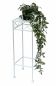 Preview: DanDiBo Flower Stool White Metal Square 50 cm Flower Stand 96314 S Side Table Flower Column Modern Plant Stand Plant Stool