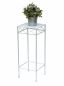 Preview: DanDiBo Flower Stool White Metal Angular 60 cm Flower Stand 96314 M Side Table Flower Column Modern Plant Stand Plant Stool