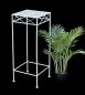 Preview: DanDiBo Flower Stool White Metal Square 70 cm Flower Stand 96314 L Side Table Flower Column Modern Plant Stand Plant Stool