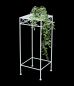 Preview: DanDiBo Flower Stool White Metal Square 70 cm Flower Stand 96314 L Side Table Flower Column Modern Plant Stand Plant Stool