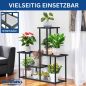 Preview: DanDiBo Plant Stand Indoor Metal Black 4 Levels 96579 Modern Plant Stand Design Plant Shelf