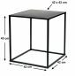 Preview: DanDiBo Coffee Table Black Metal S Side Table Living Room 96252 Table Side Table 42 cm Sofa Table Kitchen Table Modern