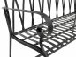 Preview: DanDiBo garden bench metal 2 seater weatherproof bench garden bench antique 18940 dark brown metal bench 120 cm iron bench