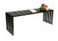 Preview: DanDiBo Garden Bench Metal Solid Weatherproof Black 120 cm Ela Bench Modern 96205 Park Bench Iron Slatted Bench