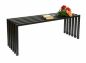 Preview: DanDiBo Garden Bench Metal Solid Weatherproof Black 120 cm Ela Bench Modern 96205 Park Bench Iron Slatted Bench