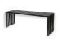 Preview: DanDiBo Garden Bench Metal Solid Weatherproof Black 120 cm Ela Bench Modern 96205 Park Bench Iron Slatted Bench