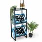 Preview: DanDiBo Beverage crate rack 2 crates with shelf Narrow metal Standing 96541 Beverage crate holder 100 cm Beverage crate stand Bottle crate rack