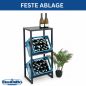 Preview: DanDiBo Beverage crate rack 2 crates with shelf Narrow metal Standing 96541 Beverage crate holder 100 cm Beverage crate stand Bottle crate rack
