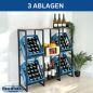 Preview: DanDiBo Getränkekistenregal 4 Kisten mit Ablage Holz Metall 96564 Getränkeregal Kistenregal Getränkekistenhalter