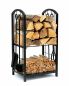 Preview: DanDiBo firewood rack indoor metal black 72 cm firewood stand with fireplace set 96431 firewood trolley firewood holder
