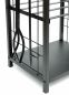Preview: DanDiBo firewood rack indoor metal black 72 cm firewood stand with fireplace set 96431 firewood trolley firewood holder