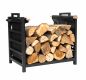 Preview: DanDiBo Firewood Rack Indoor Metal Black Standing with Carrying Bag 45 cm Firewood Stand 96466 Firewood Holder Firewood Rack Firewood Rack