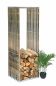 Preview: DanDiBo firewood rack indoor metal stainless steel firewood rack 96429 150 cm wood basket firewood holder wood rack