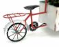 Preview: DanDiBo Blumenfahrrad für Garten Metall Stehend Fahrrad Weiß Rot 96529 Pflanzfahrrad Dekofahrrad Blumenständer