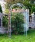 Preview: DanDiBo Rose arch Galvanised Solid 120 cm Archway 96523 Weatherproof Round arch Solid iron climbing aid Garden arch Hot-dip galvanised