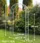 Preview: DanDiBo Rose arch Galvanised Solid 120 cm Archway 96523 Weatherproof Round arch Solid iron climbing aid Garden arch Hot-dip galvanised