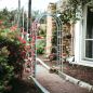 Preview: DanDiBo Rose arch Galvanised Solid 120 cm Archway 96523 Weatherproof Round arch Solid iron climbing aid Garden arch Hot-dip galvanised