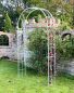 Preview: DanDiBo Rose arch Galvanised Solid 120 cm Archway 96523 Weatherproof Round arch Solid iron climbing aid Garden arch Hot-dip galvanised