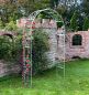 Preview: DanDiBo Rose arch Galvanised Solid 120 cm Archway 96521 Weatherproof Round arch Solid iron climbing aid Garden arch Hot-dip galvanised