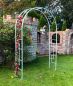 Preview: DanDiBo Rose arch Galvanised Solid 150 cm Archway 96524 Weatherproof Round arch Solid iron climbing aid Garden arch Hot-dip galvanised