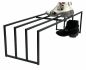 Preview: DanDiBo Shoe rack Metal Black 1 level 96551 Shoe rack Shoe stand Modern Sturdy Solid Shoe cabinet Shelf