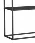 Preview: DanDiBo Console table Metal Black Narrow with 2 levels Modern 80x80x25 cm Shelf Standing shelf 96473 Metal shelf with shelf