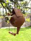 Preview: DanDiBo Vogelhaus zum Aufhängen Edelrost Deko Rost Gießkanne Wetterfest 96422 Nistkasten Futterstation für Vögel Shabby mit Kette hängend Metallkanne Kanne Balkon
