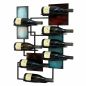 Preview: DanDiBo Wine Rack Wall Metal Black 8 Bottles Narrow 96618 Design Bottle Rack Modern Wine Holder
