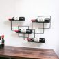 Preview: DanDiBo Wine Rack Wall Metal Black Wine Line Bottle Rack Bottle Rack Bottle Holder for 4 Bottles Narrow Modern Design