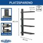 Preview: DanDiBo Weinregal Wand Schwarz Metall 96638 Flaschenregal Flaschenhalter Wandmontage Modern Wandhalter Wandregal für 4 Flaschen
