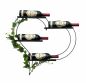 Preview: DanDiBo Wine rack Metal Black Heart 96417 Bottle rack for 4 bottles 65 cm Bottle holder Wall Wall shelf