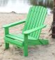 Preview: DanDiBo Strandstuhl Sonnenstuhl aus Holz Grün Gartenstuhl klappbar Adirondack Chair Deckchair