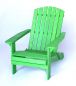 Preview: DanDiBo Strandstuhl Sonnenstuhl aus Holz Grün Gartenstuhl klappbar Adirondack Chair Deckchair