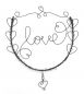 Preview: DanDiBo wire picture heart love door wreath 3102 wall wreath wall picture wire sign wall decoration decoration metal