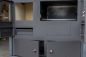 Preview: EEK A+ Wood-burning stove with baking compartment and hob Pracktik Lux Anthracite RAL 7016 RIGHT Wood-burning stove 9.5 kW Wood-burning stove Permanent wood-burning stove Workshop stove Swedish stove Cottage stove Heating stove