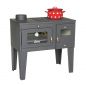 Preview: EEK A Wood-burning stove with baking compartment and hob Alegra 93933 6 kW fireplace Multiple occupancy wood-burning stove Oven Wood-burning cooker Kitchen hob Kitchen oven