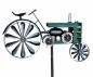 Preview: DanDiBo Gartenstecker Metall Traktor XL 160 cm Trecker Grün 96106 Windspiel Windrad Wetterfest Gartendeko Garten Gartenstab Bodenstecker