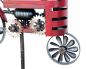 Preview: DanDiBo garden plug metal tractor XL 160 cm tractor red 96105 wind chime wind wheel weatherproof garden decoration garden stick ground plug