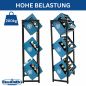 Preview: DanDiBo Getränkekistenregal 3 Kisten Schmal Metall Stehend 96599 Kistenregal Getränkekistenhalter 47 cm Getränkeregal